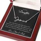 Wedding Name Necklace for Daughter