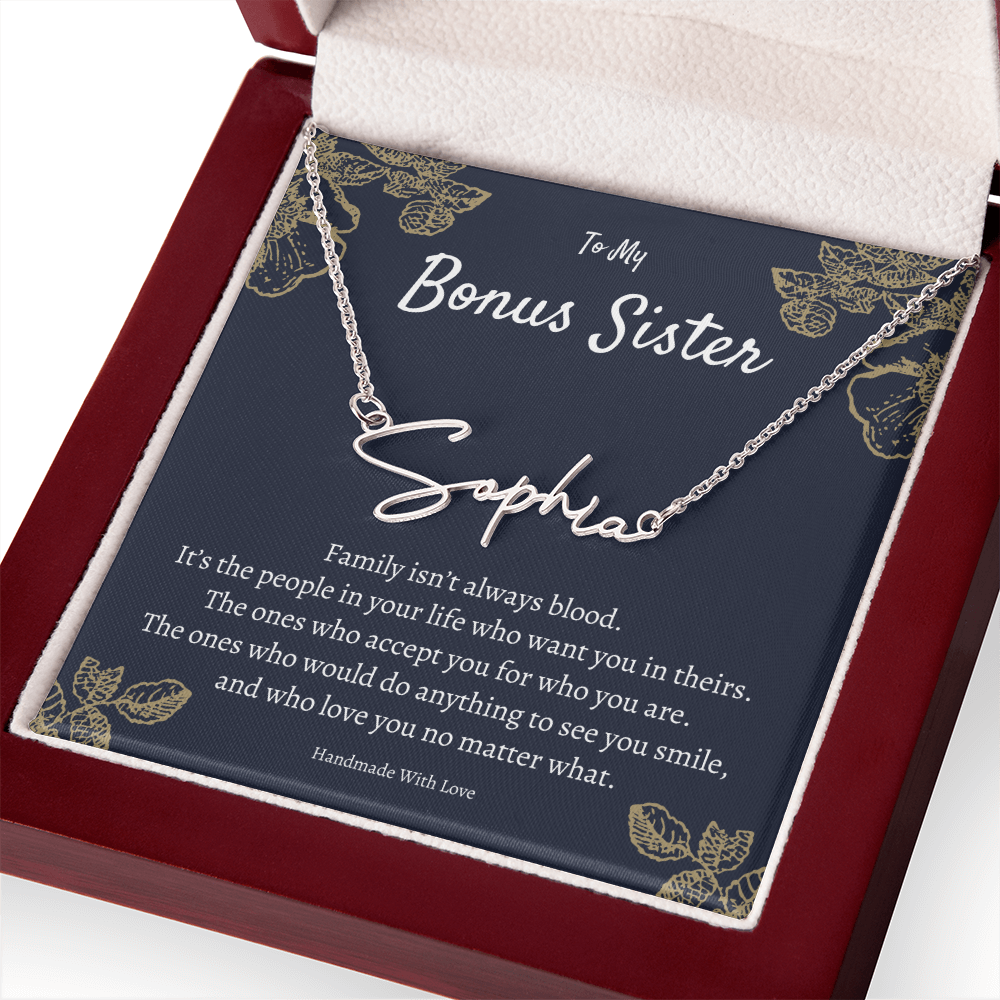 Personalized Sister-in-Law Gift, Custom Jewelry for Sister-in-Law, Birthday or Wedding Gift Idea, Unique Present for In-Laws, Name Necklace