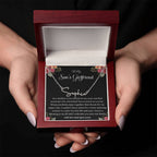 Meaningful Gift for Son's Girlfriend - Best Birthday & Christmas Gift - Jewelry Gift Box Included - Name Necklace