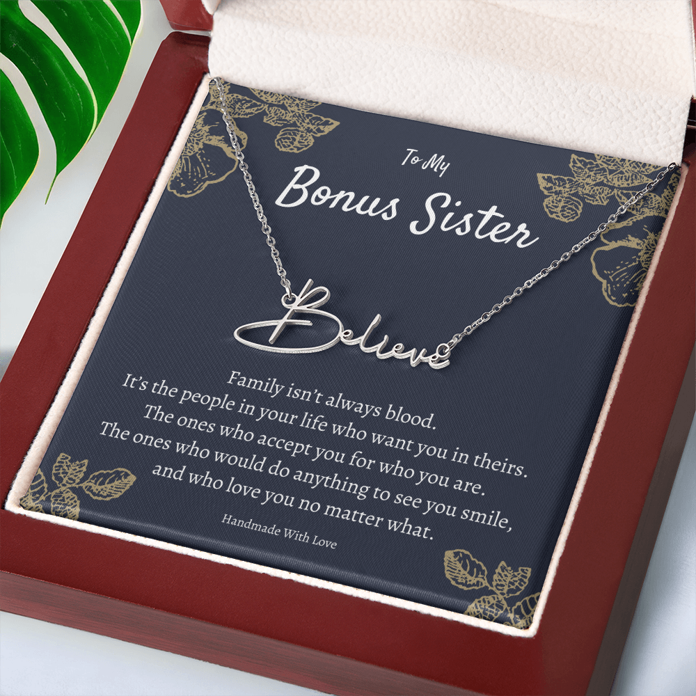 Personalized Sister-in-Law Gift, Custom Jewelry for Sister-in-Law, Birthday or Wedding Gift Idea, Unique Present for In-Laws, Name Necklace