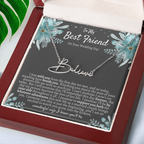 To My Best Friend On Your Wedding Day – Personalized Name Necklace, Custom Wedding Gift for Bride, Best Friend Wedding Jewelry, Made in USA