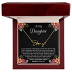 To My Daughter – “Remember Whose Daughter You Are” Personalized Name Necklace