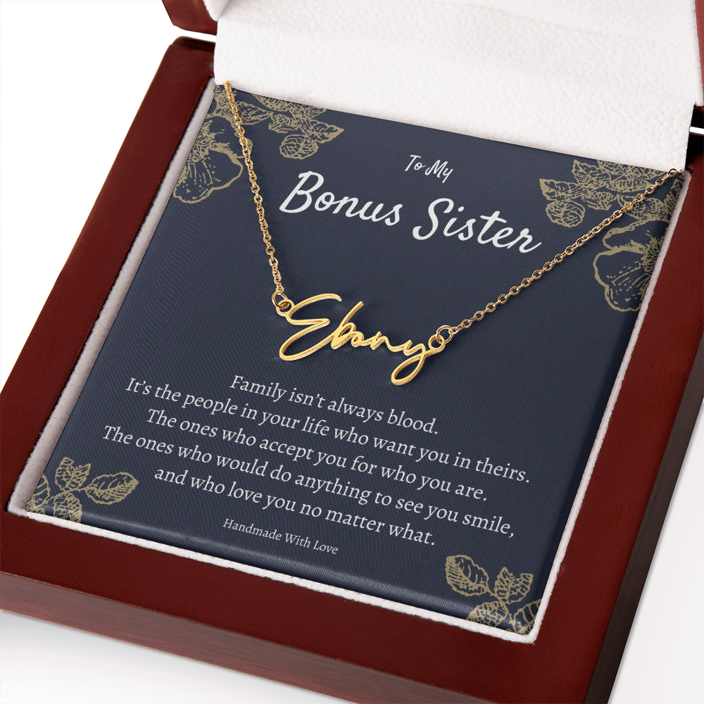 Personalized Sister-in-Law Gift, Custom Jewelry for Sister-in-Law, Birthday or Wedding Gift Idea, Unique Present for In-Laws, Name Necklace