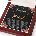 To My Daughter – “Remember Whose Daughter You Are” Personalized Name Necklace