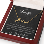 Wedding Name Necklace for Daughter