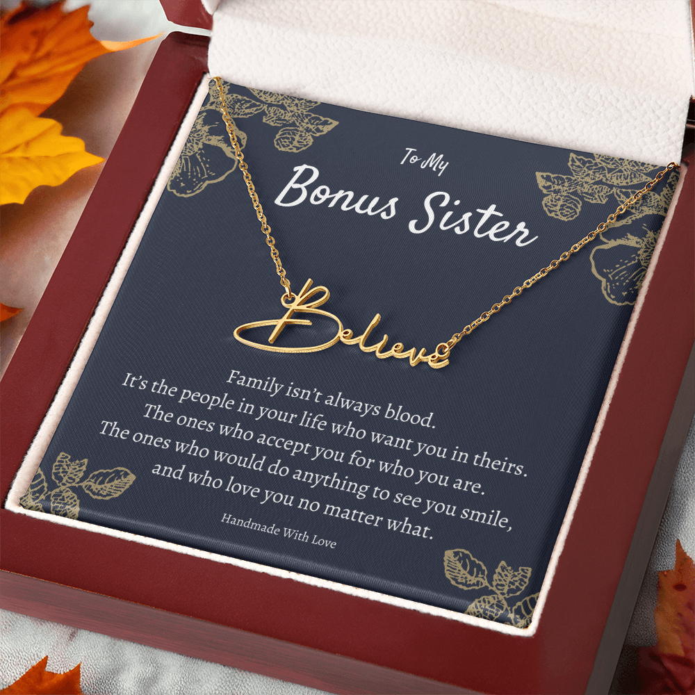 Personalized Sister-in-Law Gift, Custom Jewelry for Sister-in-Law, Birthday or Wedding Gift Idea, Unique Present for In-Laws, Name Necklace