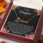 To My Daughter – “Remember Whose Daughter You Are” Personalized Name Necklace