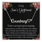 Custom Name Necklace Gifts for Sons Girlfriend, Sons Girlfriend Gift, Meaningful Gift, Birthday Gift, Christmas Gift, Sons Girlfriend Jewelry