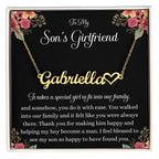 Custom Name Necklace Gifts for Sons Girlfriend, Sons Girlfriend Gift, Meaningful Gift, Birthday Gift, Christmas Gift, Sons Girlfriend Jewelry