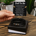 Dad to Be Love You Forever Bracelet from Bump, Hospital Gift for New Dad, New Dad Gift from Mom, Birthday Gift for Dad to Be, Expecting Father Gift