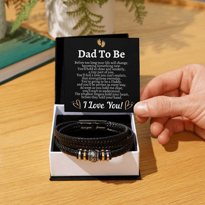 Dad to Be Love You Forever Bracelet from Bump, Hospital Gift for New Dad, New Dad Gift from Mom, Expecting Father Gift, Birthday Gift for Dad to Be