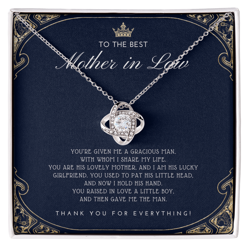 Mother in Law Gift - Mother's Day Gift for Mother-in-Law - Elegant Necklace with Faux Flower Bouquet - Mom in Law Jewelry Gift Set