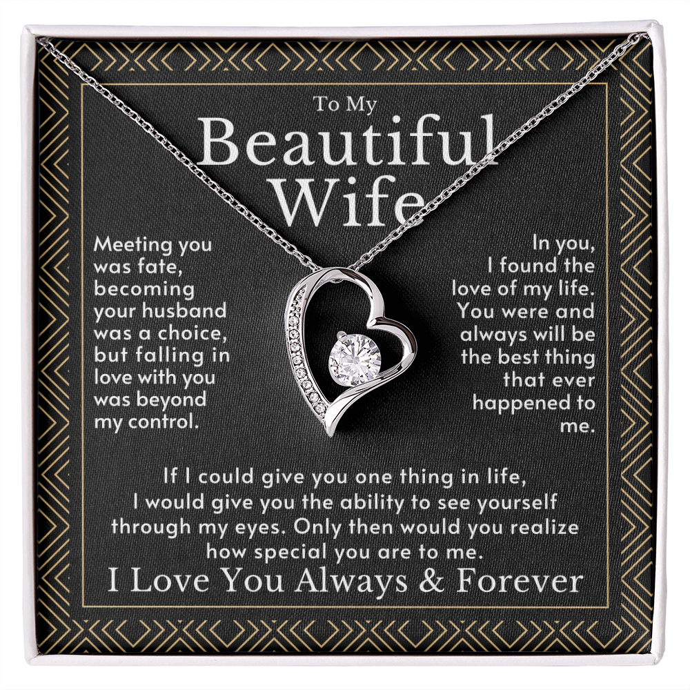 Romantic Gift for Wife: 3D Pop-Up Rose Bouquet Card and Heart Necklace Set