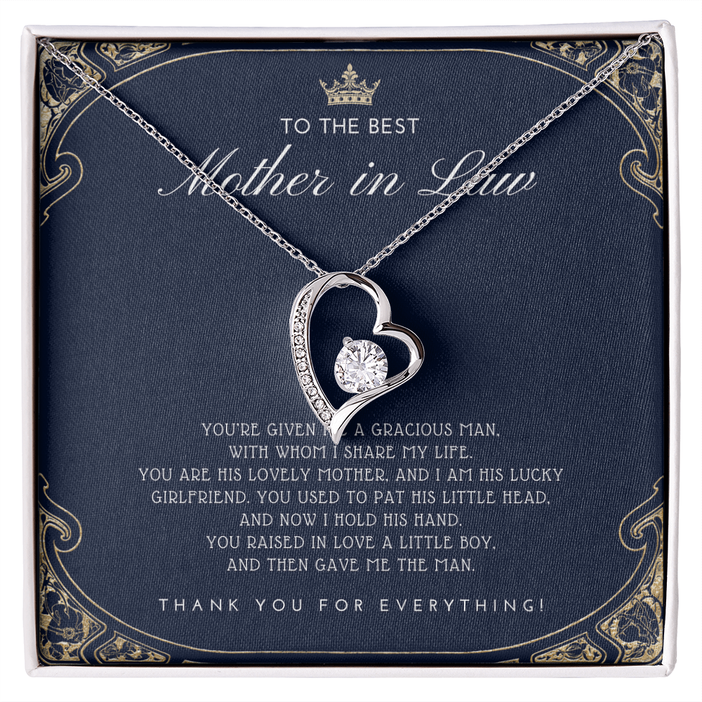 Mother in Law Gift - Mother's Day Gift for Mother-in-Law - Elegant Necklace with Faux Flower Bouquet - Mom in Law Jewelry Gift Set