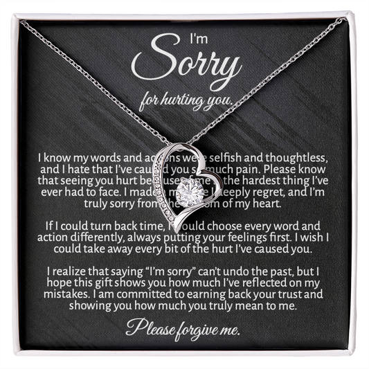 Heartfelt Peace Offering: "I'm Sorry" Necklace for Her to Make Amends