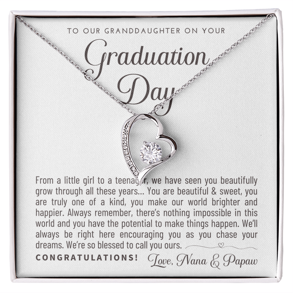 Granddaughter Graduation Gift from Nana & Papaw, Gift for Granddaughter Graduation, Granddaughter Graduation Necklace