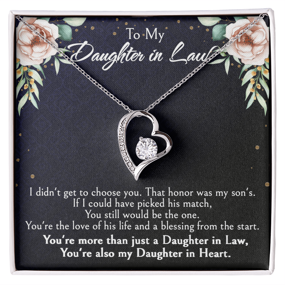 Meaningful Gift for Daughter-in-Law from Mother-in-Law, Bonus Daughter Jewelry with Heartfelt Message Card, Special Occasion Jewelry