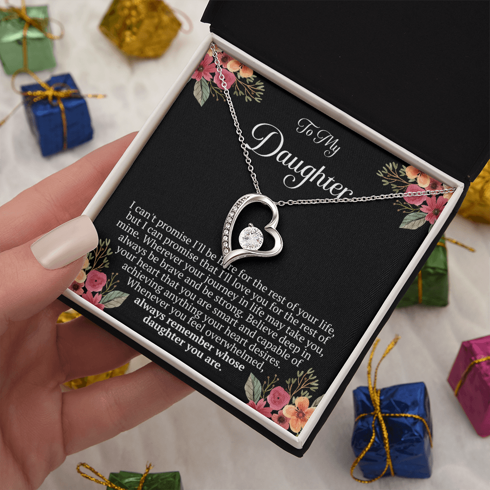 To My Daughter – “Remember Whose Daughter You Are” Forever Love Necklace