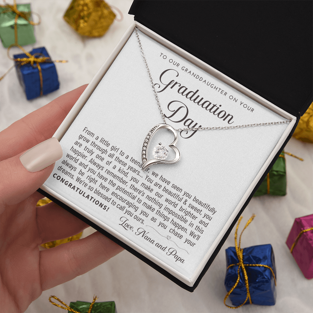 Granddaughter Graduation Gift from Nana & Papa, Gift for Granddaughter Graduation, Granddaughter Graduation Necklace