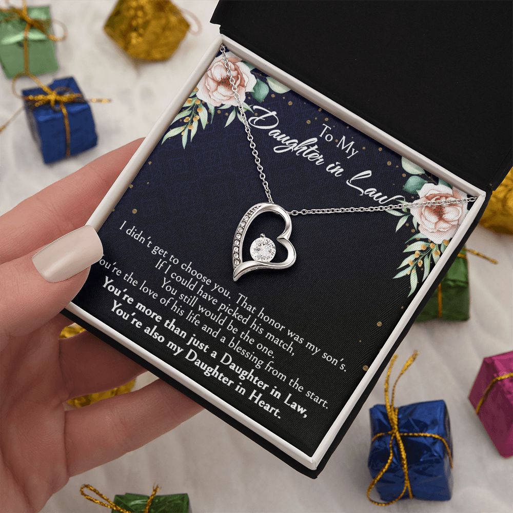 Meaningful Gift for Daughter-in-Law from Mother-in-Law, Bonus Daughter Jewelry with Heartfelt Message Card, Special Occasion Jewelry