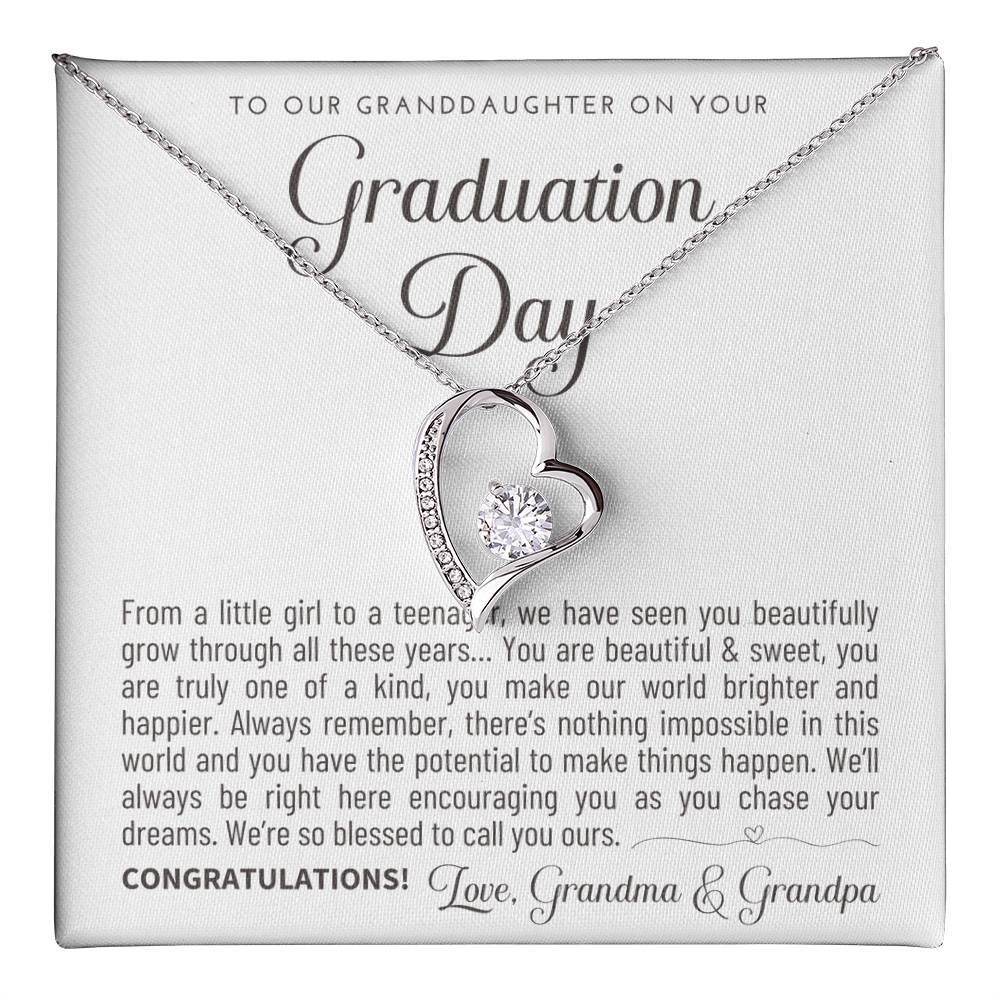 Granddaughter Graduation Gift from Grandma & Grandpa, Gift for Granddaughter Graduation, Granddaughter Graduation Necklace