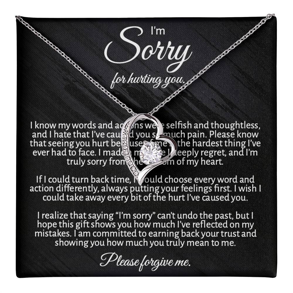 Heartfelt Peace Offering: "I'm Sorry" Necklace for Her to Make Amends