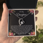 To My Daughter – “Remember Whose Daughter You Are” Forever Love Necklace