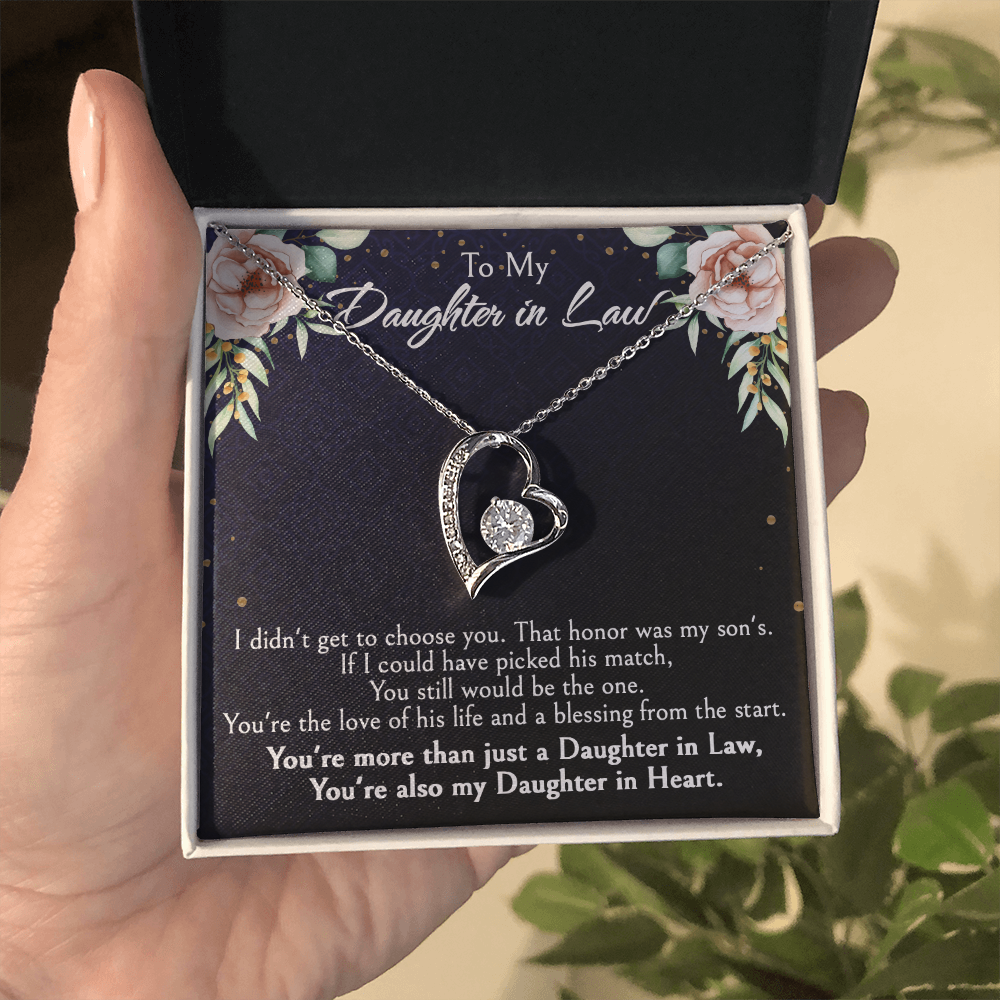 Meaningful Gift for Daughter-in-Law from Mother-in-Law, Bonus Daughter Jewelry with Heartfelt Message Card, Special Occasion Jewelry