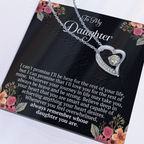 To My Daughter – “Remember Whose Daughter You Are” Forever Love Necklace