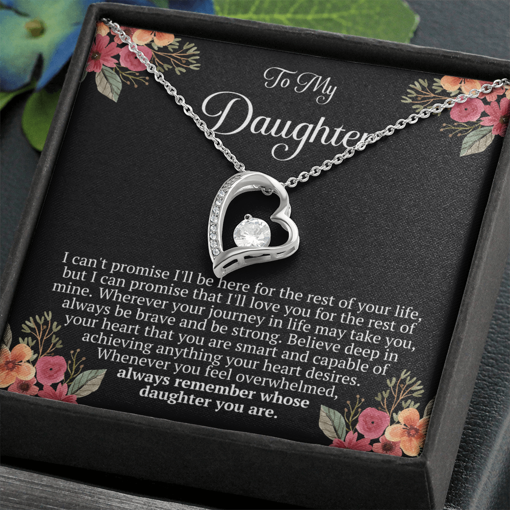 To My Daughter – “Remember Whose Daughter You Are” Forever Love Necklace