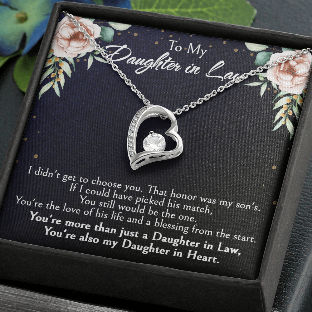 Meaningful Gift for Daughter-in-Law from Mother-in-Law, Bonus Daughter Jewelry with Heartfelt Message Card, Special Occasion Jewelry
