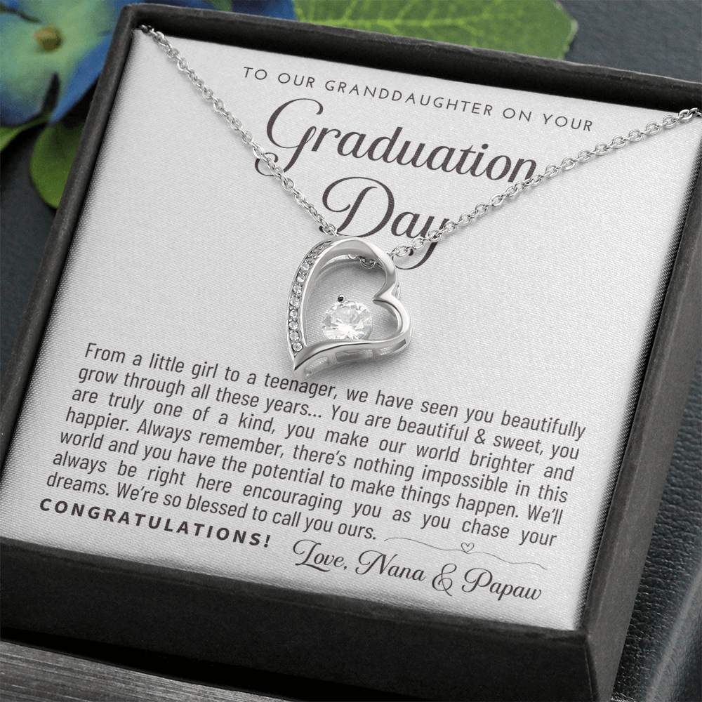 Granddaughter Graduation Gift from Nana & Papaw, Gift for Granddaughter Graduation, Granddaughter Graduation Necklace