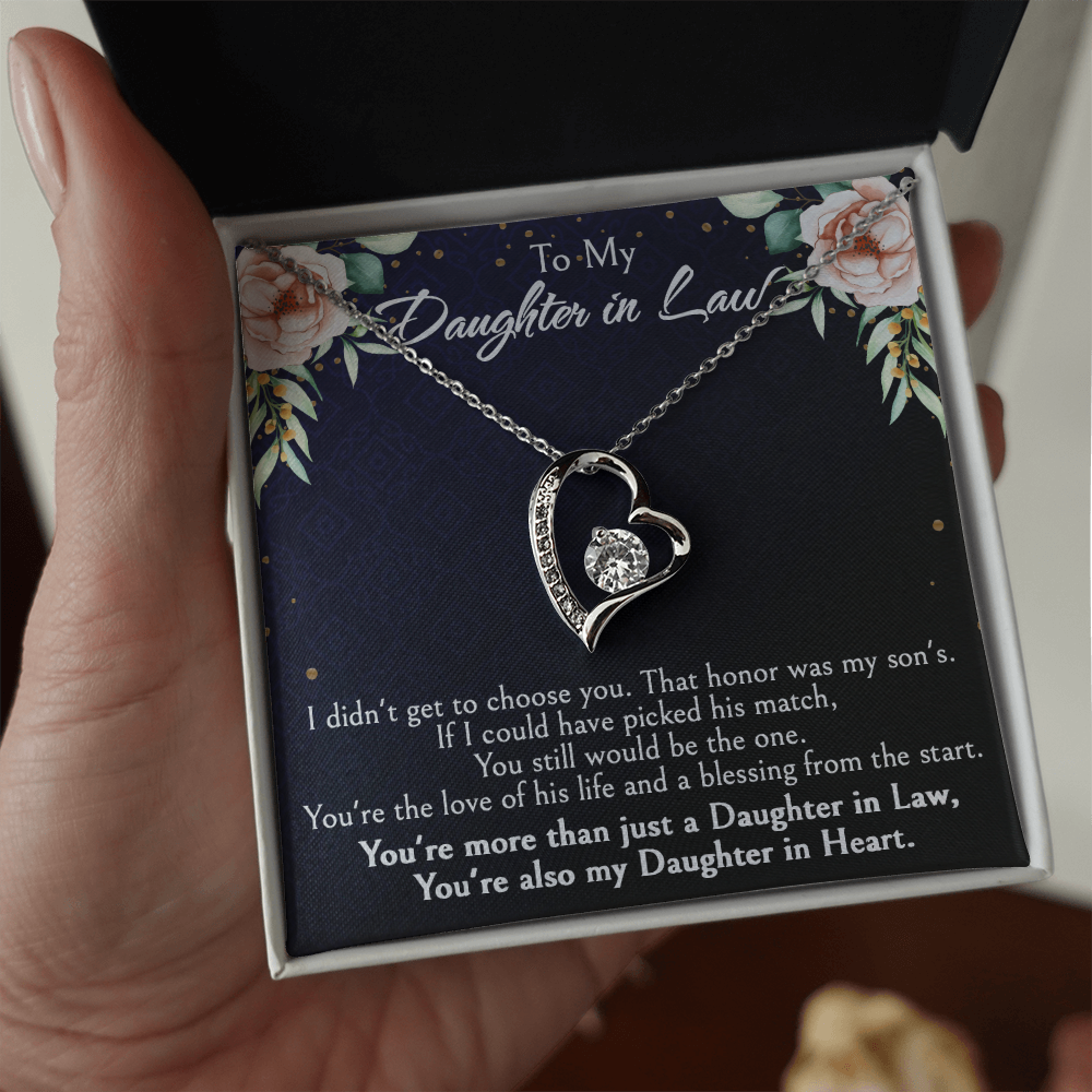 Meaningful Gift for Daughter-in-Law from Mother-in-Law, Bonus Daughter Jewelry with Heartfelt Message Card, Special Occasion Jewelry