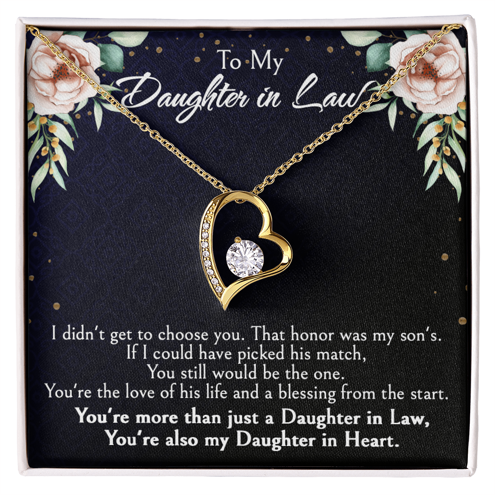 Meaningful Gift for Daughter-in-Law from Mother-in-Law, Bonus Daughter Jewelry with Heartfelt Message Card, Special Occasion Jewelry