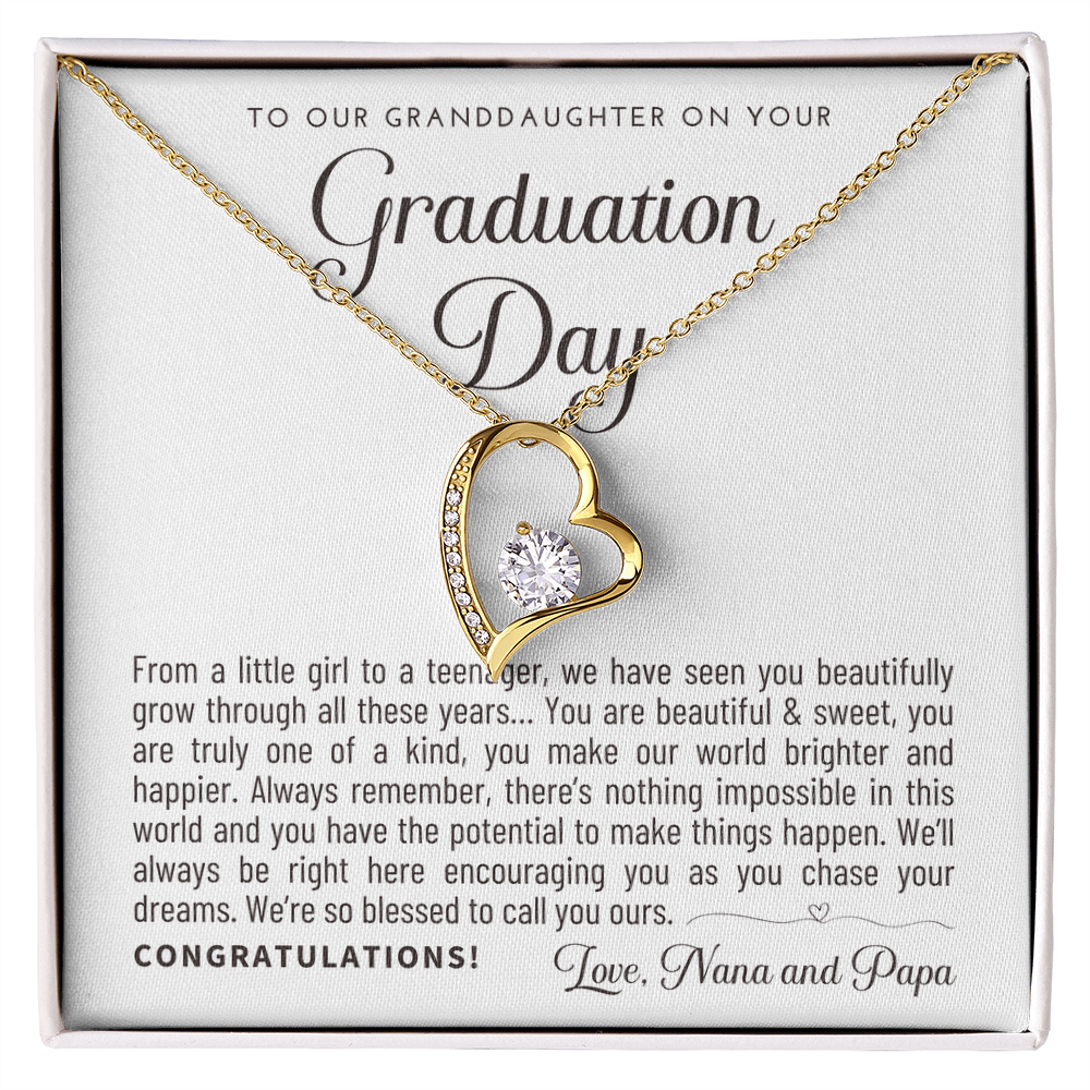 Granddaughter Graduation Gift from Nana & Papa, Gift for Granddaughter Graduation, Granddaughter Graduation Necklace