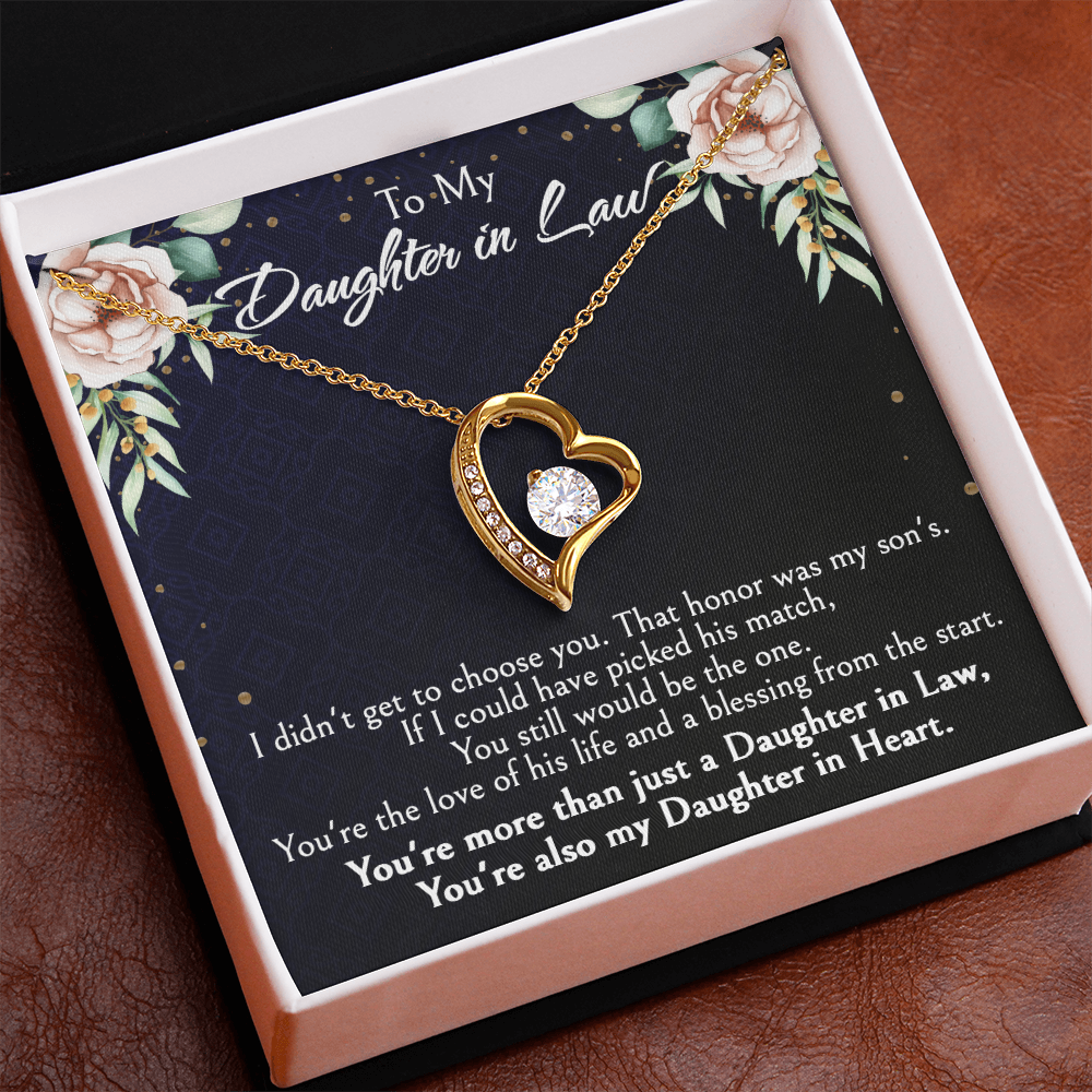Meaningful Gift for Daughter-in-Law from Mother-in-Law, Bonus Daughter Jewelry with Heartfelt Message Card, Special Occasion Jewelry