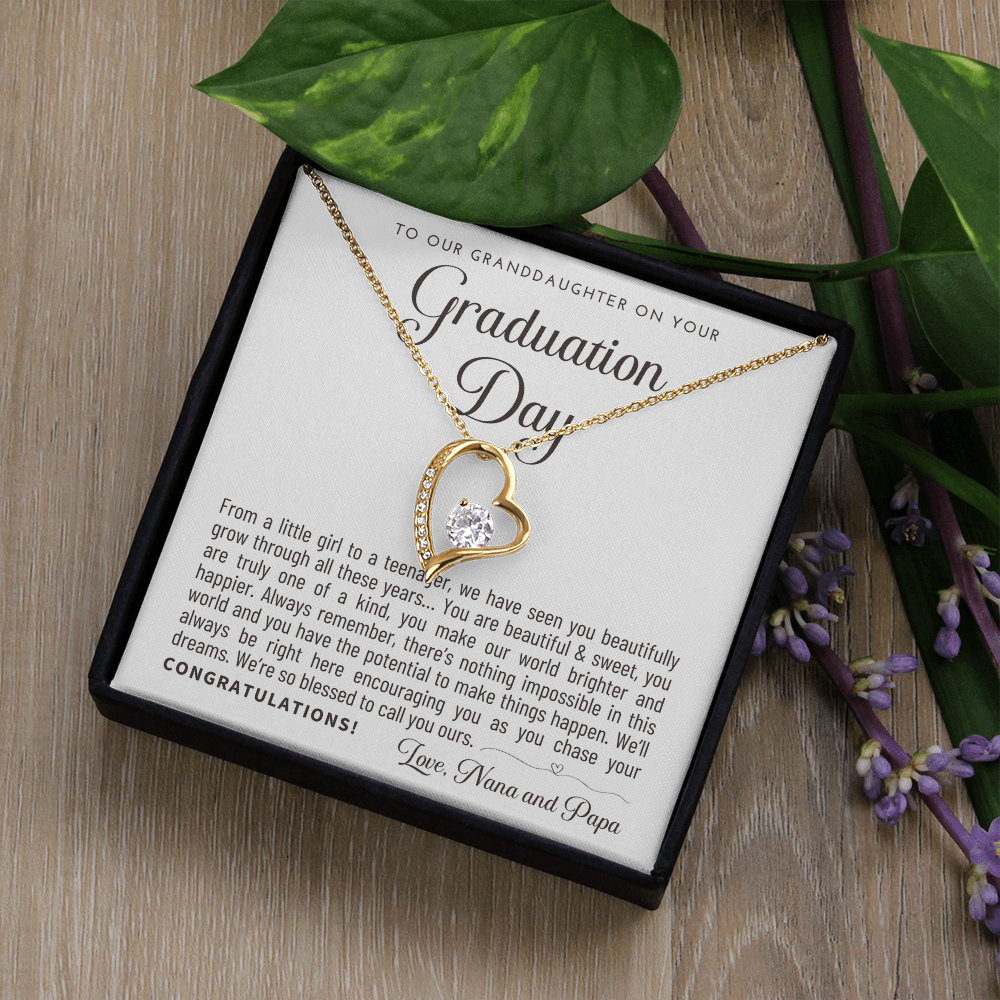Granddaughter Graduation Gift from Nana & Papa, Gift for Granddaughter Graduation, Granddaughter Graduation Necklace