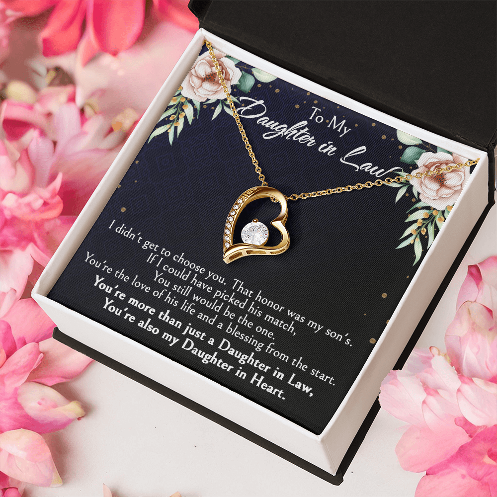 Meaningful Gift for Daughter-in-Law from Mother-in-Law, Bonus Daughter Jewelry with Heartfelt Message Card, Special Occasion Jewelry