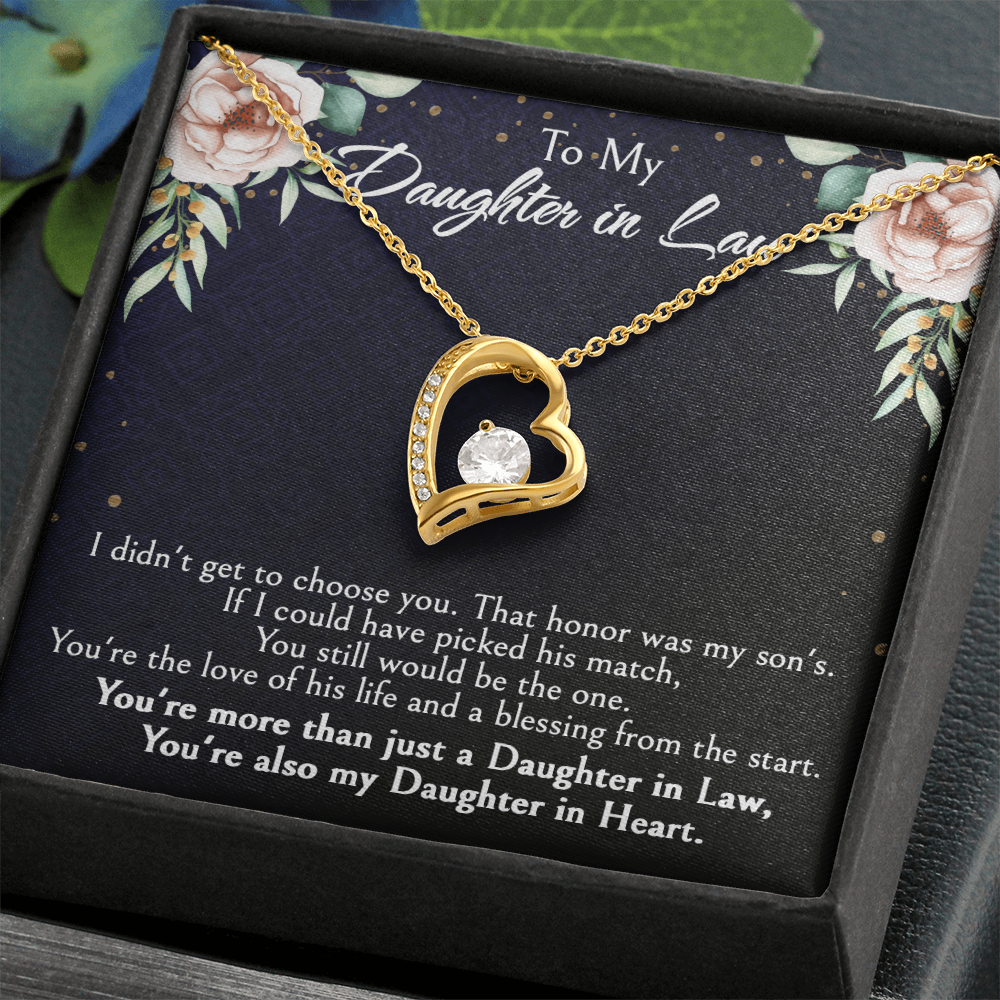 Meaningful Gift for Daughter-in-Law from Mother-in-Law, Bonus Daughter Jewelry with Heartfelt Message Card, Special Occasion Jewelry