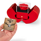 To My Smokin’ Hot Doe – Red Rose Box & Love Knot Necklace Gift for Wife or Girlfriend | Christmas, Valentine’s Day, Anniversary