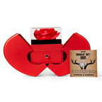To My Smokin’ Hot Doe – Red Rose Box & Love Knot Necklace Gift for Wife or Girlfriend | Christmas, Valentine’s Day, Anniversary
