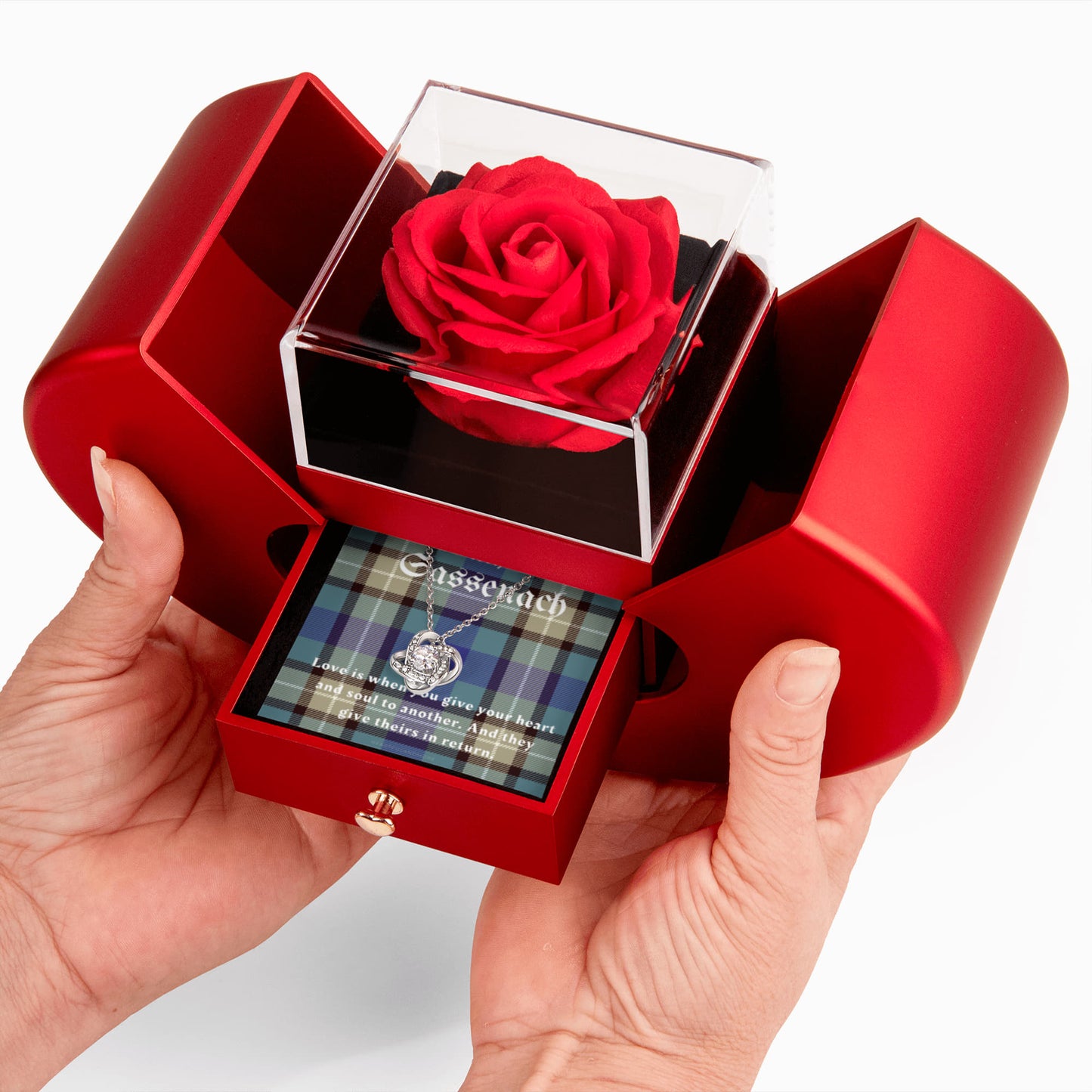 To My Sassenach, Outlander Gift, Outlander Gift Box, Outlander Jewelry, Outlander Gift For Wife, Outlander Charm, Necklace with Rose Box