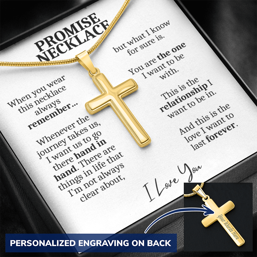 Promise Necklace For Him, Promise Jewelry For Him, Gifts For Boyfriend, Boyfriend Necklace, Valentines Day, 1 Year Anniversary Gifts for Boyfriend