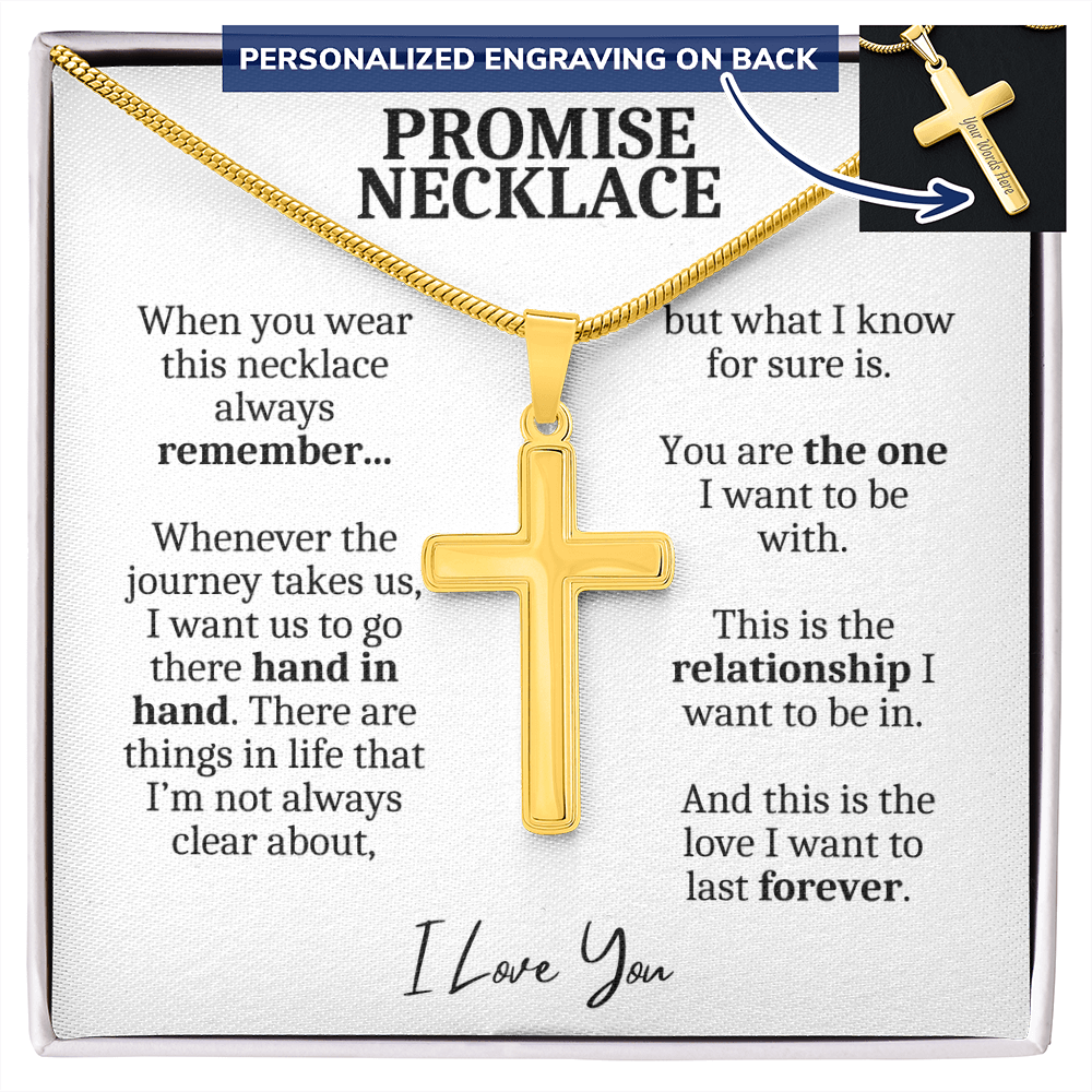 Promise Necklace For Him, Promise Jewelry For Him, Gifts For Boyfriend, Boyfriend Necklace, Valentines Day, 1 Year Anniversary Gifts for Boyfriend