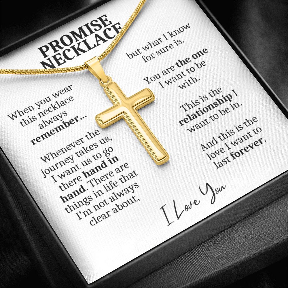 Promise Necklace For Him, Promise Jewelry For Him, Gifts For Boyfriend, Boyfriend Necklace, Valentines Day, 1 Year Anniversary Gifts for Boyfriend