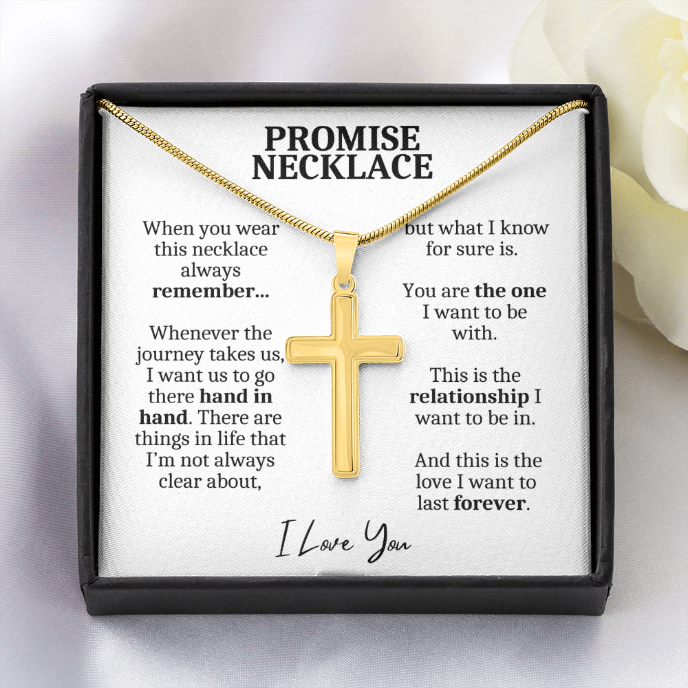 Promise Necklace For Him, Promise Jewelry For Him, Gifts For Boyfriend, Boyfriend Necklace, Valentines Day, 1 Year Anniversary Gifts for Boyfriend