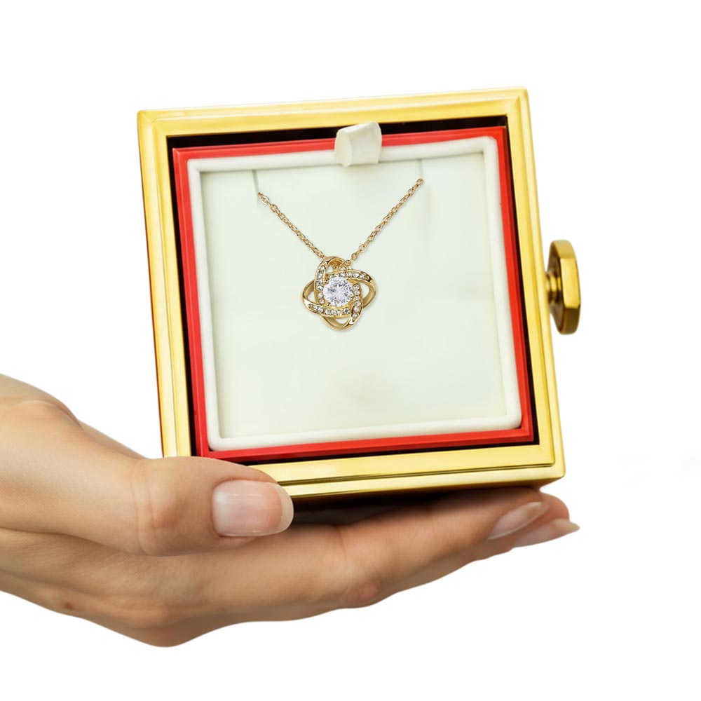 Luxury Red Rose Necklace Gift Box | Romantic Christmas Gift for Wife or Girlfriend