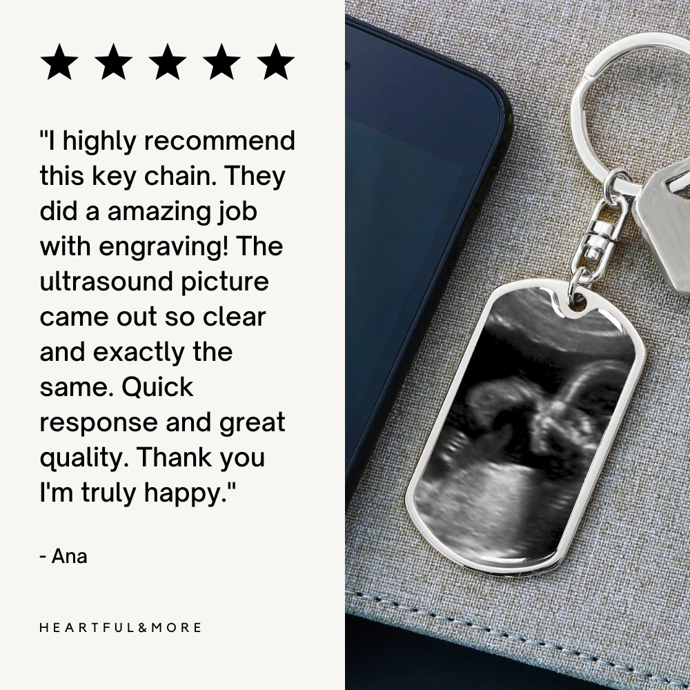 First Time Dad Gift, New Dad Gift, Father's Day Gift from Baby Bump, Ultrasound Gift, Pregnancy Photo Keychain, Personalized Photo Keychain