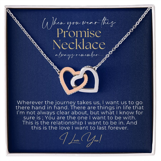 Promise Necklace For Her, Girl Friend Gift, Gift for Girlfriend, Christmas Gift, Anniversary Gift, Birthday Gift for Girlfriend, Necklace