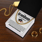 Grandson Graduation Gifts from Grandma, Grandpa, Grandson Graduation Gifts Ideas, Meaningful Grandson Gifts, Cuban Chain Necklace
